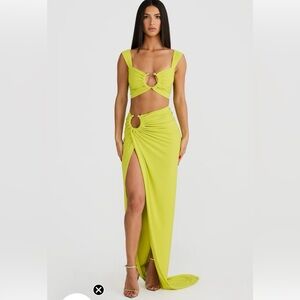 Melani the label Venice set, Size L Color - Chartreuse